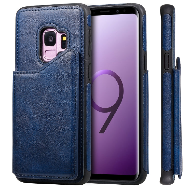 Shockproof Calf Texture Protective Case with Holder & Card Slots & Frame, For Galaxy S8+, For Galaxy S8, For Galaxy S9+, For Galaxy S9