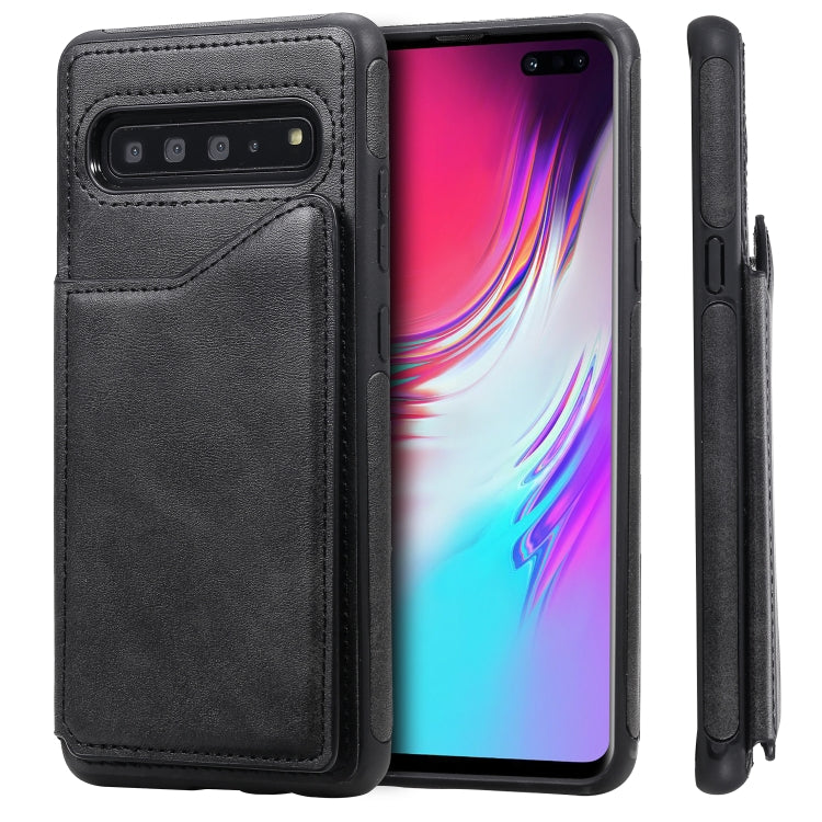 E-Comfort Calf Texture Protective Case with Card Slots for Samsung Galaxy S9 S10
