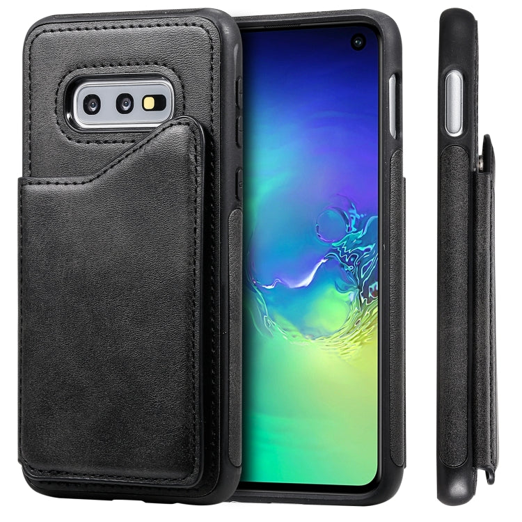 E-Comfort Calf Texture Protective Case with Card Slots for Samsung Galaxy S9 S10