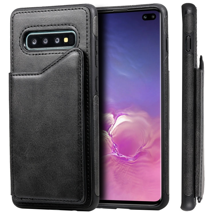 E-Comfort Calf Texture Protective Case with Card Slots for Samsung Galaxy S9 S10