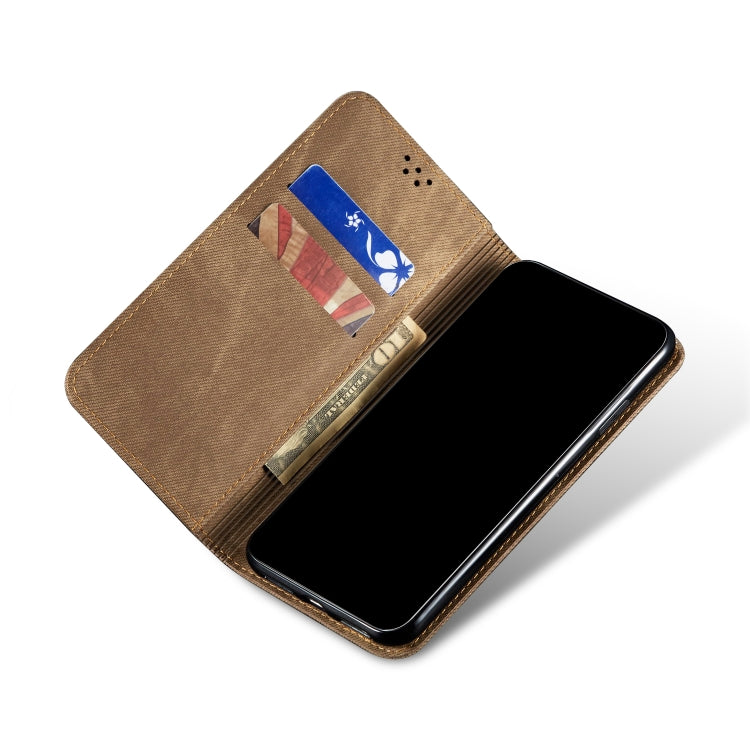 Denim Texture Casual Style Horizontal Flip Leather Case with Holder & Card Slots & Wallet, For Vivo IQOO 3