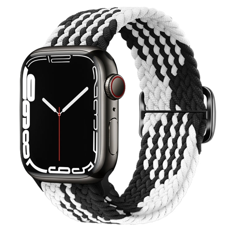 Buckle Nylon Braided Watch Band, For Apple Watch Ultra 49mm / Series 8&7 45mm / SE 2&6&SE&5&4 44mm / 3&2&1 42mm