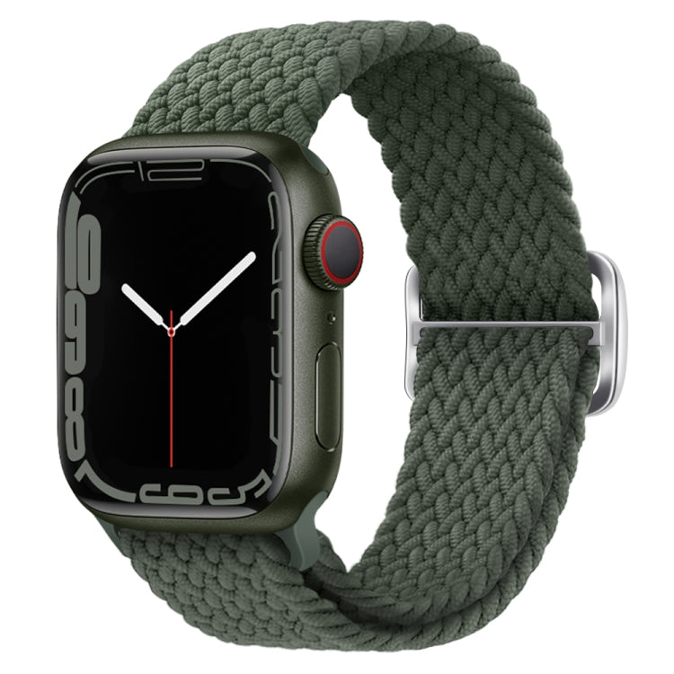 Buckle Nylon Braided Watch Band, For Apple Watch Ultra 49mm / Series 8&7 45mm / SE 2&6&SE&5&4 44mm / 3&2&1 42mm