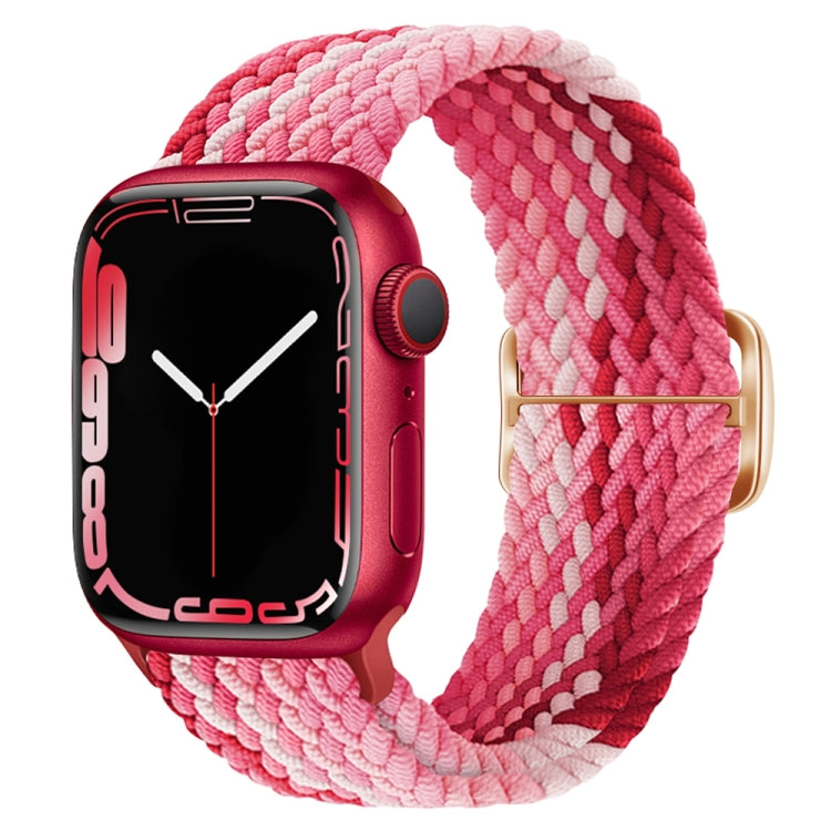 Buckle Nylon Braided Watch Band, For Apple Watch Ultra 49mm / Series 8&7 45mm / SE 2&6&SE&5&4 44mm / 3&2&1 42mm