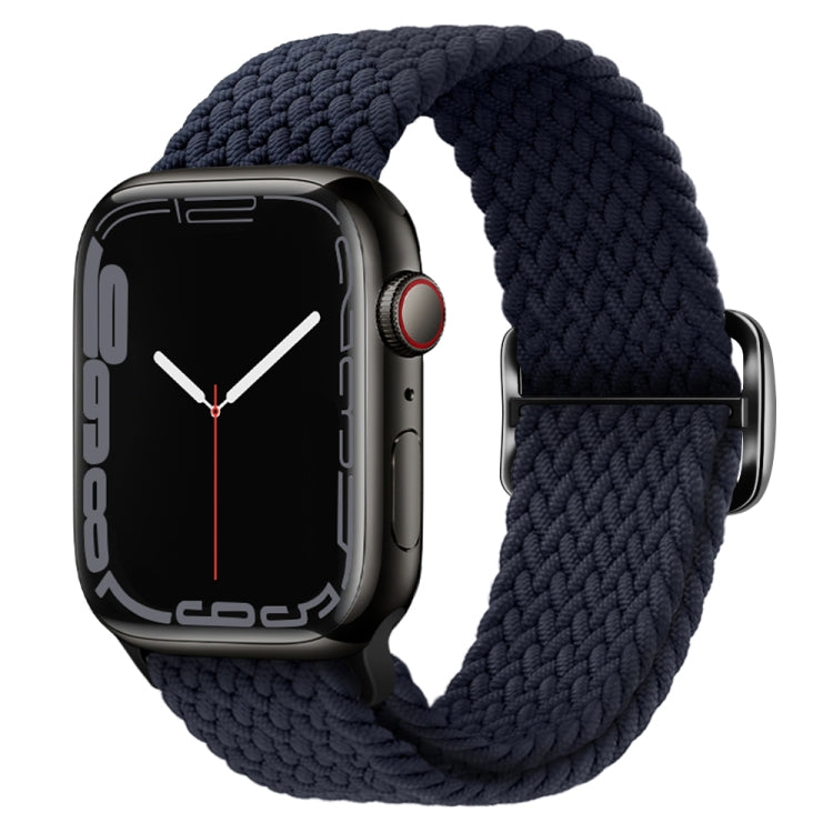 Buckle Nylon Braided Watch Band, For Apple Watch Ultra 49mm / Series 8&7 45mm / SE 2&6&SE&5&4 44mm / 3&2&1 42mm
