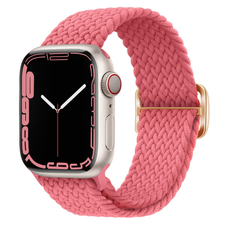 Buckle Nylon Braided Watch Band, For Apple Watch Ultra 49mm / Series 8&7 45mm / SE 2&6&SE&5&4 44mm / 3&2&1 42mm