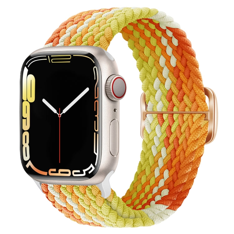 Buckle Nylon Braided Watch Band, For Apple Watch Ultra 49mm / Series 8&7 45mm / SE 2&6&SE&5&4 44mm / 3&2&1 42mm