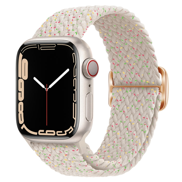 Buckle Nylon Braided Watch Band, For Apple Watch Ultra 49mm / Series 8&7 45mm / SE 2&6&SE&5&4 44mm / 3&2&1 42mm