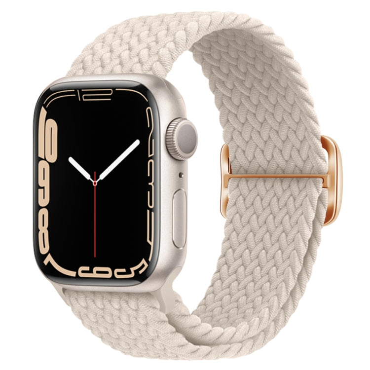 Buckle Nylon Braided Watch Band, For Apple Watch Ultra 49mm / Series 8&7 45mm / SE 2&6&SE&5&4 44mm / 3&2&1 42mm