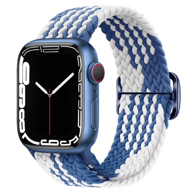 Buckle Nylon Braided Watch Band, For Apple Watch Series 8&7 41mm / SE 2&6&SE&5&4 40mm / 3&2&1 38mm