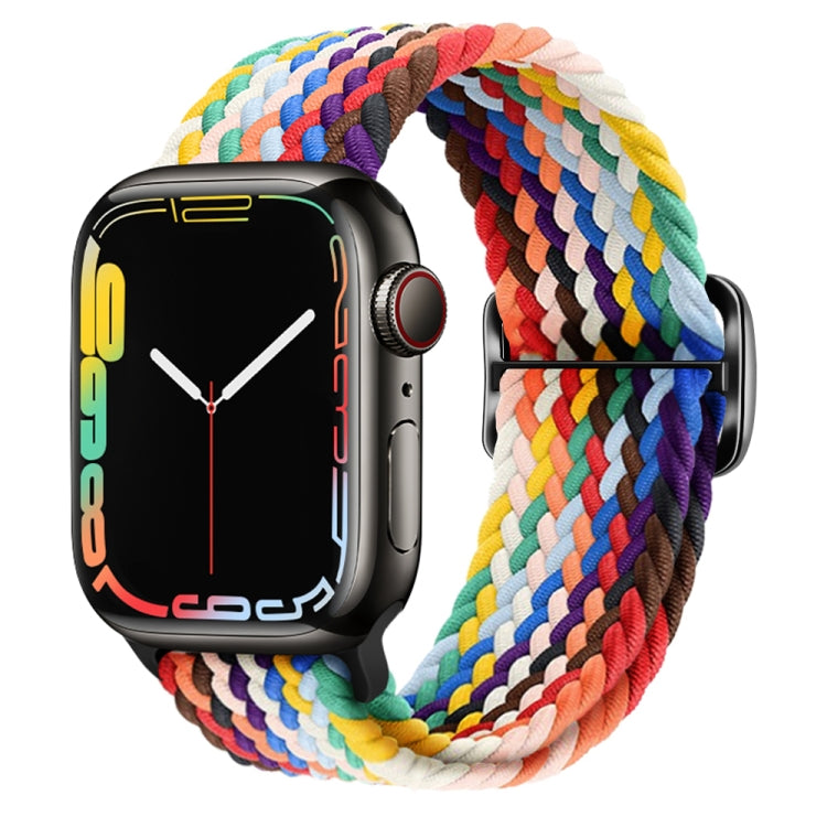 Buckle Nylon Braided Watch Band, For Apple Watch Series 8&7 41mm / SE 2