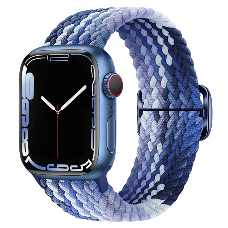 Buckle Nylon Braided Watch Band, For Apple Watch Series 8&7 41mm / SE 2&6&SE&5&4 40mm / 3&2&1 38mm