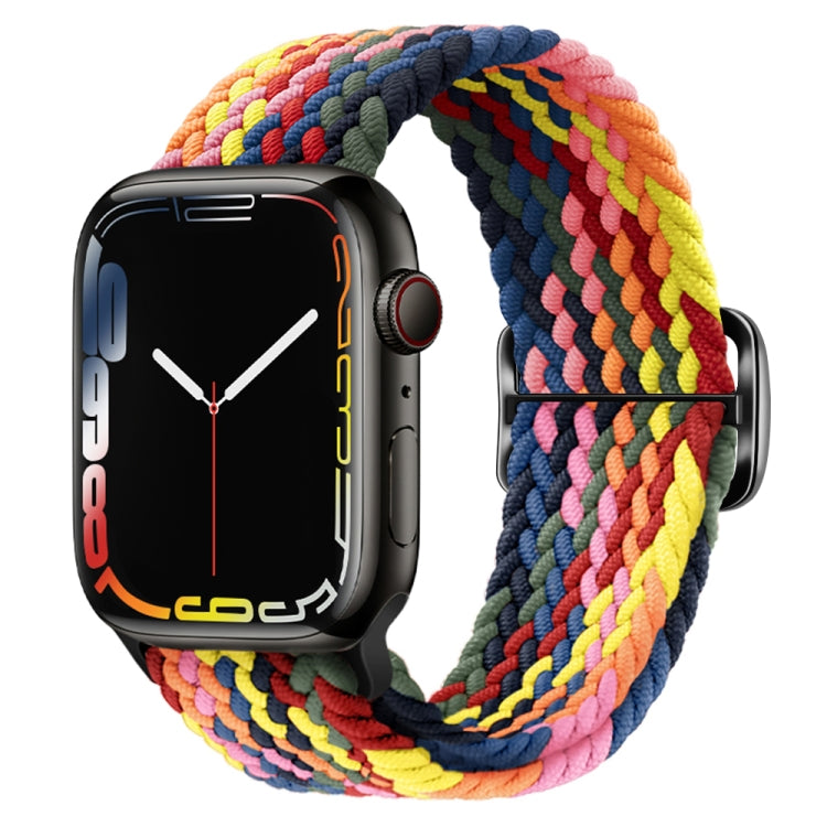 Buckle Nylon Braided Watch Band, For Apple Watch Series 8&7 41mm / SE 2&6&SE&5&4 40mm / 3&2&1 38mm