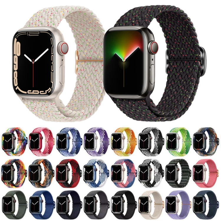 Buckle Nylon Braided Watch Band, For Apple Watch Series 8&7 41mm / SE 2