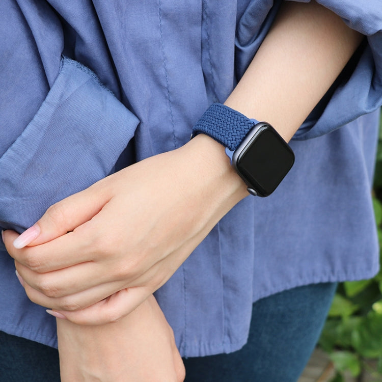 Buckle Nylon Braided Watch Band, For Apple Watch Series 8&7 41mm / SE 2&6&SE&5&4 40mm / 3&2&1 38mm