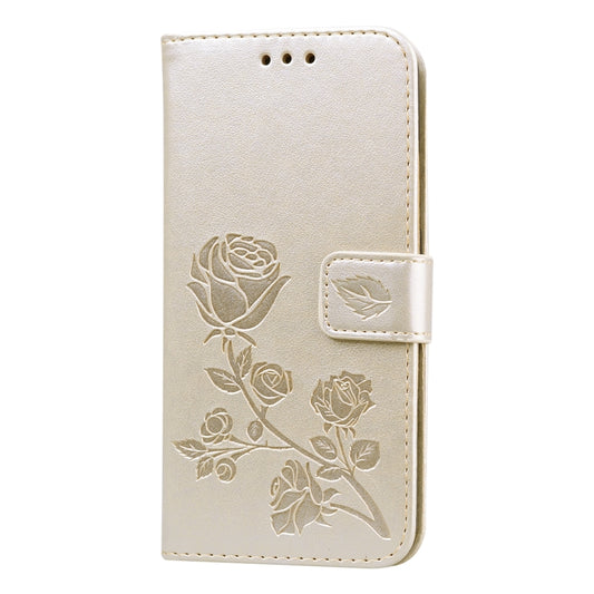 Horizontal flip design Samsung Galaxy A01 protective case rose pattern