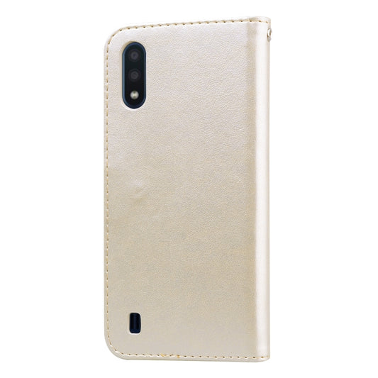 Galaxy A01 rose leather case interior card slots and cash compartment