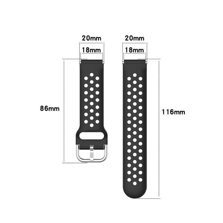 For Xiaomi Watch / Huawei Honor S1 18mm Solid Color Sport Wrist Strap Watchband