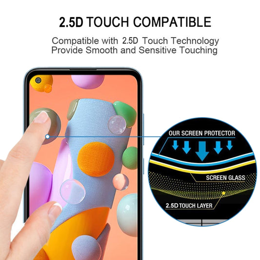 Bubble-free full glue tempered glass Galaxy A71s 5G UW complete coverage