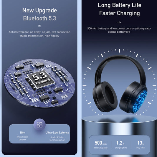 awei A780 Pro headphones worn during active use, showing secure fit and lightweight construction