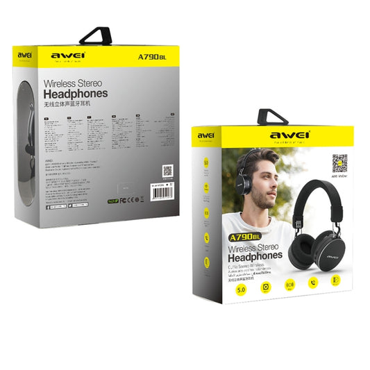 Person wearing A790BL stereo headphones while listening to music outdoors