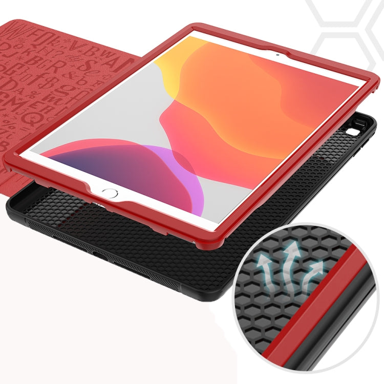 Multifunctional Tablet PC Protective Leather Case with Bracket & Card Slots & Pen Slot & Wake-up / Sleep Function, For iPad 10.2, For iPad 9.7
