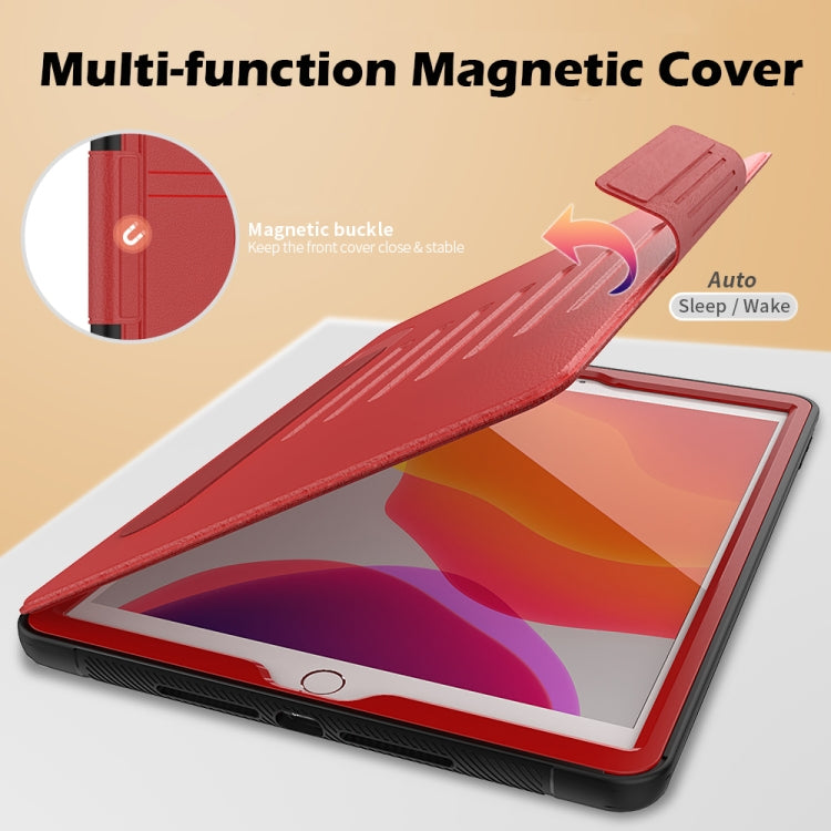 Multifunctional Tablet PC Protective Leather Case with Bracket & Card Slots & Pen Slot & Wake-up / Sleep Function, For iPad 10.2, For iPad 9.7