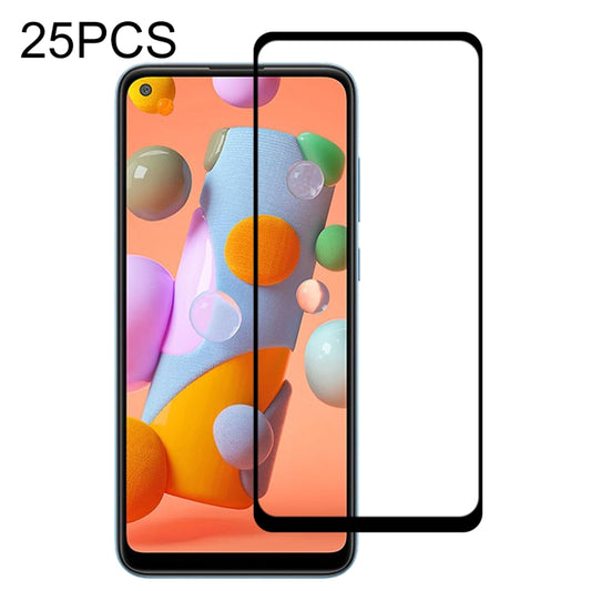 25-pack 9H tempered glass screen protectors for Galaxy A11 A21 A31 A41 A51 A71