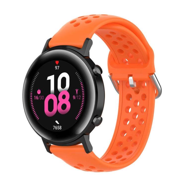 20mm Clasp Solid Color Sport Wrist Strap Watchband, For Huawei Watch GT2 42MM, For Galaxy Watch Active2 / Active