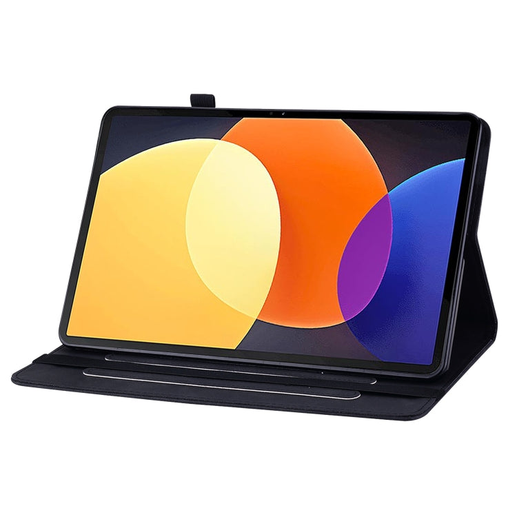 Skin Feel Solid Color Zipper Leather Tablet Case, For Xiaomi Redmi Pad 10.61