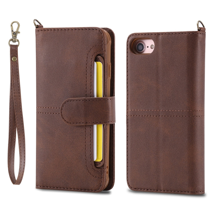 Multifunctional Detachable Magnetic Horizontal Flip Leather Case with Card Slots & Holder & Wallet & Photo Frame, For iPhone 6 Plus / 7 Plus / 8 Plus, For iPhone 6 / 7 / 8, For iPhone 11, For iPhone 11 Pro