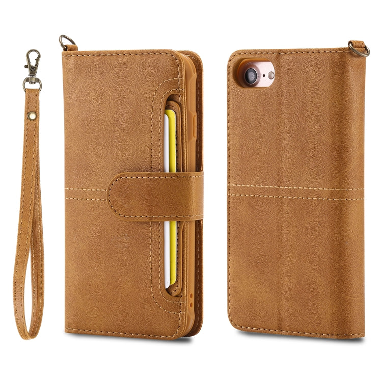 Multifunctional Detachable Magnetic Horizontal Flip Leather Case with Card Slots & Holder & Wallet & Photo Frame, For iPhone 6 Plus / 7 Plus / 8 Plus, For iPhone 6 / 7 / 8, For iPhone 11, For iPhone 11 Pro