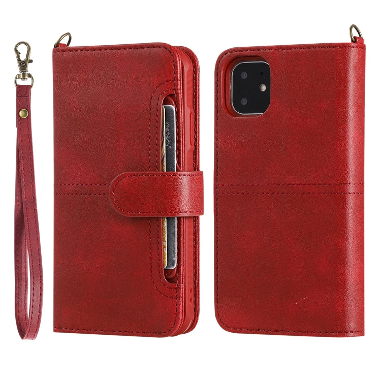 Multifunctional Detachable Magnetic Horizontal Flip Leather Case with Card Slots & Holder & Wallet & Photo Frame, For iPhone 6 Plus / 7 Plus / 8 Plus, For iPhone 6 / 7 / 8, For iPhone 11, For iPhone 11 Pro