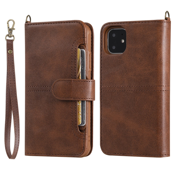 Multifunctional Detachable Magnetic Horizontal Flip Leather Case with Card Slots & Holder & Wallet & Photo Frame, For iPhone 6 Plus / 7 Plus / 8 Plus, For iPhone 6 / 7 / 8, For iPhone 11, For iPhone 11 Pro