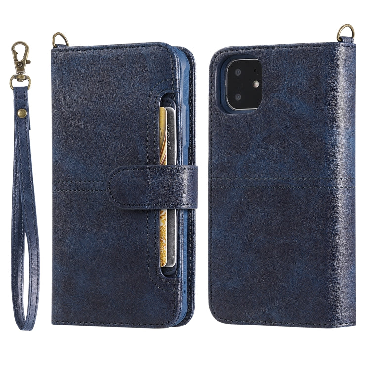 Multifunctional Detachable Magnetic Horizontal Flip Leather Case with Card Slots & Holder & Wallet & Photo Frame, For iPhone 6 Plus / 7 Plus / 8 Plus, For iPhone 6 / 7 / 8, For iPhone 11, For iPhone 11 Pro