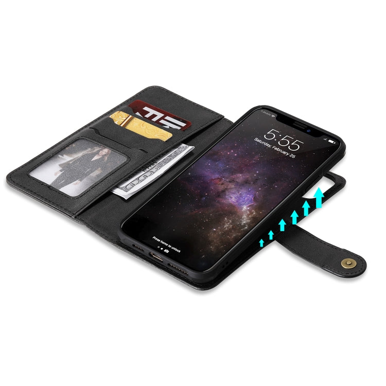 Multifunctional Detachable Magnetic Horizontal Flip Leather Case with Card Slots & Holder & Wallet & Photo Frame, For iPhone 11 Pro Max, For iPhone XR, For iPhone XS Max, For iPhone X / XS