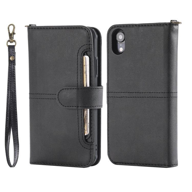 Multifunctional Detachable Magnetic Horizontal Flip Leather Case with Card Slots & Holder & Wallet & Photo Frame, For iPhone 11 Pro Max, For iPhone XR, For iPhone XS Max, For iPhone X / XS