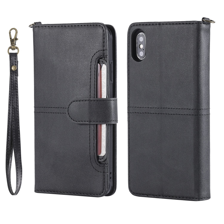 Multifunctional Detachable Magnetic Horizontal Flip Leather Case with Card Slots & Holder & Wallet & Photo Frame, For iPhone 11 Pro Max, For iPhone XR, For iPhone XS Max, For iPhone X / XS