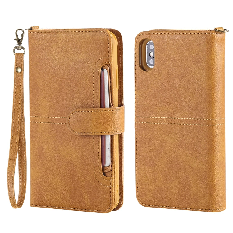 Multifunctional Detachable Magnetic Horizontal Flip Leather Case with Card Slots & Holder & Wallet & Photo Frame, For iPhone 11 Pro Max, For iPhone XR, For iPhone XS Max, For iPhone X / XS