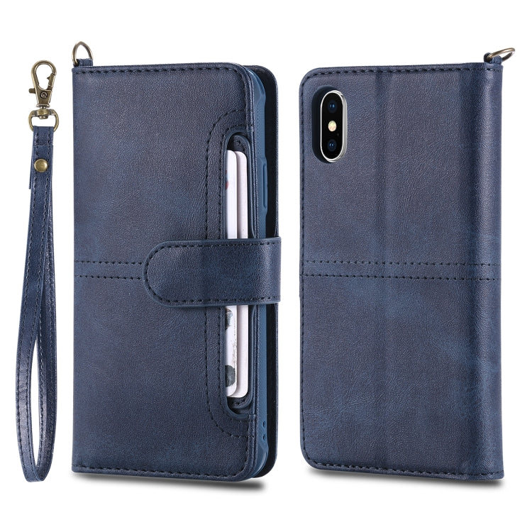 Multifunctional Detachable Magnetic Horizontal Flip Leather Case with Card Slots & Holder & Wallet & Photo Frame, For iPhone 11 Pro Max, For iPhone XR, For iPhone XS Max, For iPhone X / XS