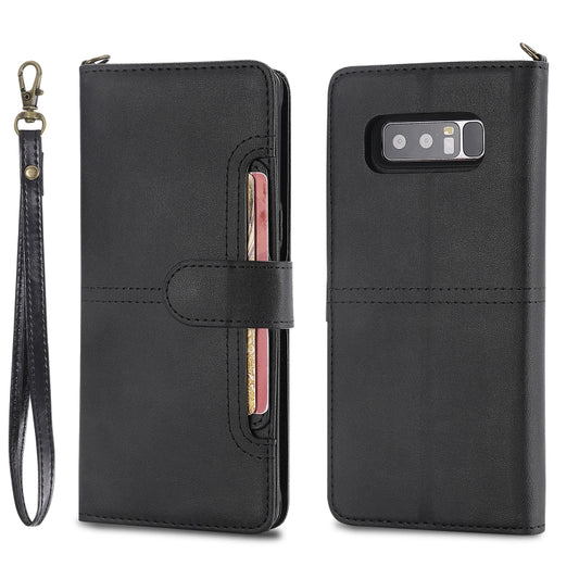 Premium magnetic flip leather case for Galaxy Note 8, Note 10, Note 10+, S8+ with card slots and wallet