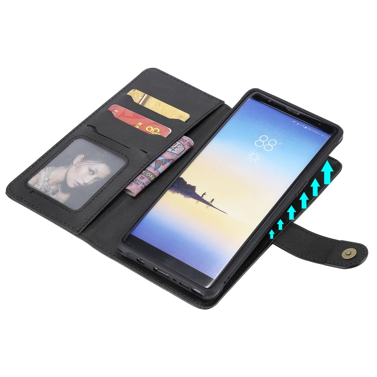 Multifunctional Detachable Magnetic Horizontal Flip Leather Case with Card Slots & Holder & Wallet & Photo Frame, For Galaxy Note 8, For Galaxy Note 10+, For Galaxy Note 10, For Galaxy S8+