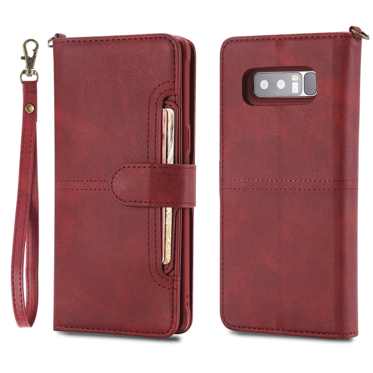 Multifunctional Detachable Magnetic Horizontal Flip Leather Case with Card Slots & Holder & Wallet & Photo Frame, For Galaxy Note 8, For Galaxy Note 10+, For Galaxy Note 10, For Galaxy S8+