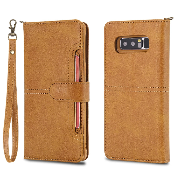 Multifunctional Detachable Magnetic Horizontal Flip Leather Case with Card Slots & Holder & Wallet & Photo Frame, For Galaxy Note 8, For Galaxy Note 10+, For Galaxy Note 10, For Galaxy S8+