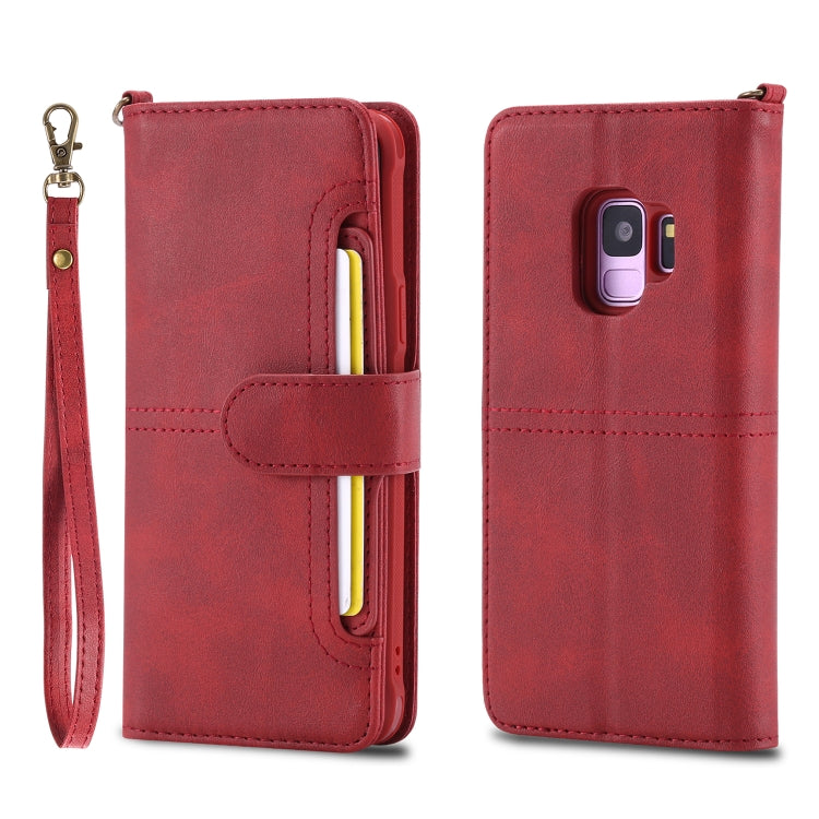 Multifunctional Detachable Magnetic Horizontal Flip Leather Case with Card Slots & Holder & Wallet & Photo Frame, For Galaxy S9, For Galaxy S9+, For Galaxy S10+, For Galaxy S10