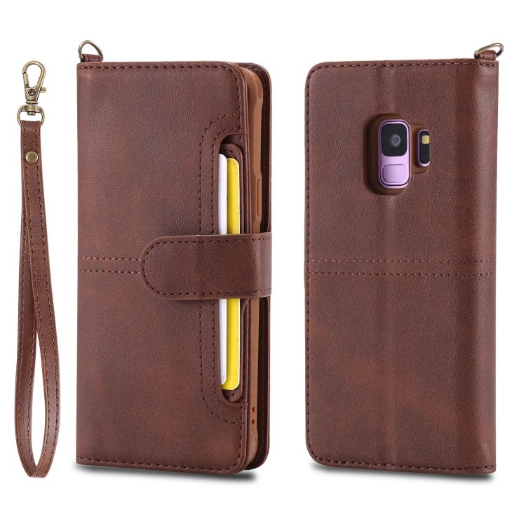 Multifunctional Detachable Magnetic Horizontal Flip Leather Case with Card Slots & Holder & Wallet & Photo Frame, For Galaxy S9, For Galaxy S9+, For Galaxy S10+, For Galaxy S10