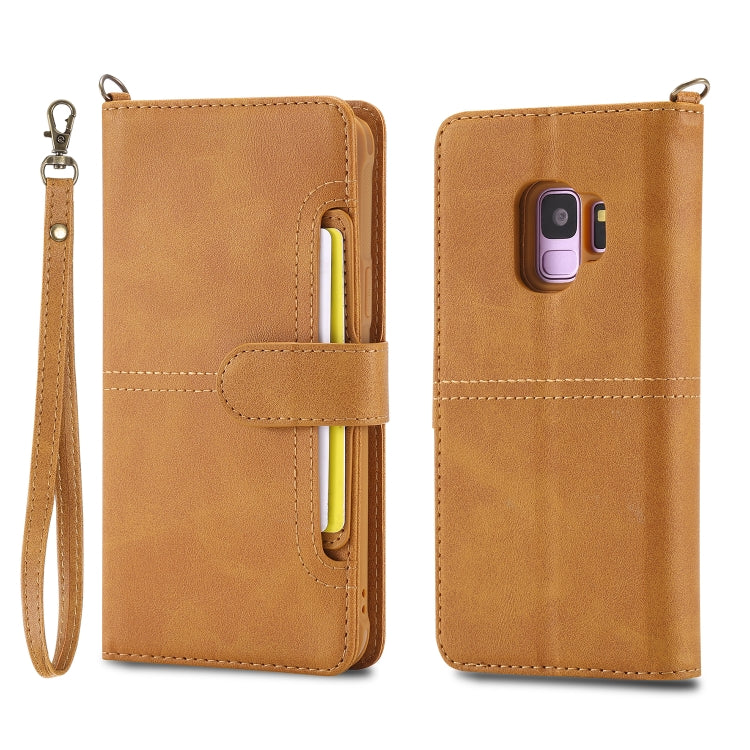 Multifunctional Detachable Magnetic Horizontal Flip Leather Case with Card Slots & Holder & Wallet & Photo Frame, For Galaxy S9, For Galaxy S9+, For Galaxy S10+, For Galaxy S10