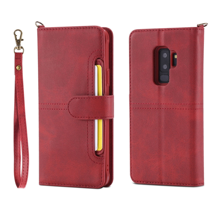 Multifunctional Detachable Magnetic Horizontal Flip Leather Case with Card Slots & Holder & Wallet & Photo Frame, For Galaxy S9, For Galaxy S9+, For Galaxy S10+, For Galaxy S10