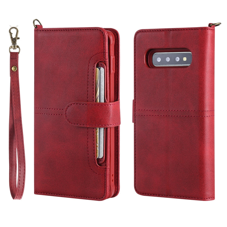 Multifunctional Detachable Magnetic Horizontal Flip Leather Case with Card Slots & Holder & Wallet & Photo Frame, For Galaxy S9, For Galaxy S9+, For Galaxy S10+, For Galaxy S10