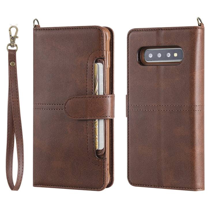 Multifunctional Detachable Magnetic Horizontal Flip Leather Case with Card Slots & Holder & Wallet & Photo Frame, For Galaxy S9, For Galaxy S9+, For Galaxy S10+, For Galaxy S10
